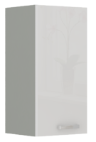 Horní skříňka BIANKA bílý lesk / šedá 30 G-72 1F 