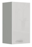 Horní skříňka BIANKA bílý lesk-šedá 40 G-72 1F 