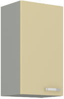 Horní skříňka KARMEN krémový lesk / šedá 40 G-72 1F 
