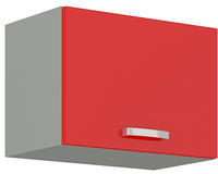 Horní skříňka 50 1F GU ROSE červený lesk / šedá 