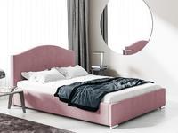 Čalouněná postel Slim 23 s dřevěným roštem 