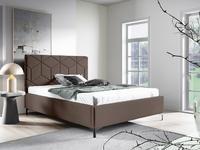 Čalouněná postel Slim 35 s dřevěným roštem 