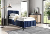 Čalouněná postel Slim 24 s dřevěným roštem 