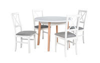 Jídelní set 1+4, stůl OSLO 4 a bukové židle Milano 4 