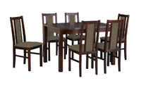 Jídelní set 1+6, stůl MAX 5 a bukové židle BOS 14 