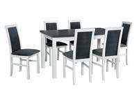 Jídelní set 1+6, stůl ALBA 2 a židle NILO 6 