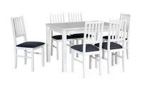 Jídelní set 1+6, stůl MAX 5 a bukové židle  NILO 7 