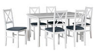 Jídelní set 1+6, stůl MODENA 1 P a bukové židle NILO 10 