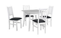 Jídelní set 1+4, stůl OSLO 1 a bukové židle BOS 4 