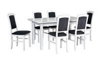 Jídelní set 1+6, stůl WENUS 5 S a bukové židle NILO 4 