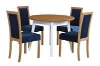 Jídelní set 1+4, stůl OSLO 4 a bukové židle Roma 3 
