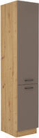 Vysoká potravinová skříň BOLONIA artisan/truffle grey 40 DK-210 2F 