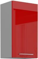 Horní skříňka ROSE červený lesk / šedá, 45 G-72 1F 