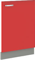 Dvířka na myčku ROSE červený lesk / šedá, ZM 713x596 
