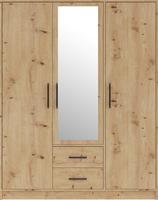 Šatní skříň SMART SRL2 se zrcadlem, dub artisan, 150 cm 