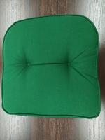 Sedák čalouněný, zelený, látka s nehořlavou úpravou,, 48 x 49 x 6 cm 