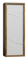 Skříň P2 | PARIS II  dub stirling/bílý lesk  60 cm 