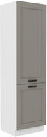 Vysoká lednicová skříň LUNA bílá/claygrey MDF 60 LO-210 2F 