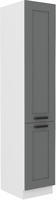 Vysoká potravinová skříň LUNA bílá/dustgrey MDF 40 DK-210 2F 
