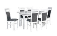 Jídelní set, stůl WENUS 2 S / 140  a židle MILANO 6 