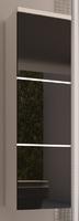 Závěsná skříňka Porto BL 11 černý lesk / bílá matná 