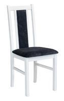 Čalouněná jídelní židle Bos 14  bílá/tmavě šeda 
