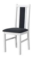 Čalouněná jídelní židle Bos 14  bílá/ tmavé šeda 