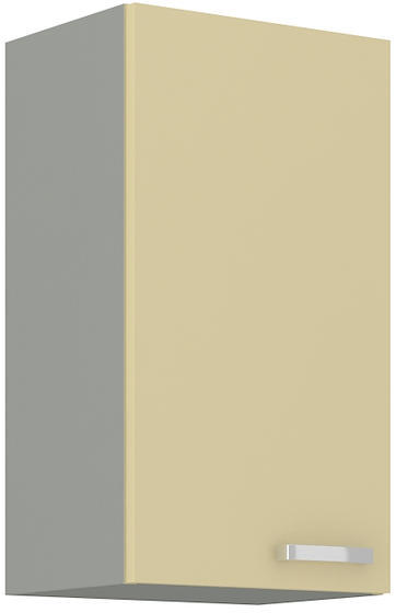 Horní skříňka KARMEN krémový lesk / šedá 40 G-72 1F  - 1
