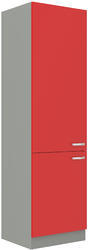 Vysoká lednicová skříň ROSE červený lesk / šedá, 60 LO-210 2F - 1/5