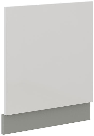 Dvířka na myčku BIANKA bílý lesk-šedá ZM 570 x 596 