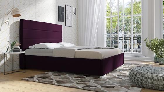Čalouněná postel Slim 11 s dřevěným roštem  - 1