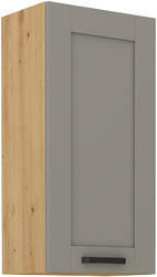 Horní skříňka LUNA artisan/claygrey MDF 45 G-90 1F - 1/3