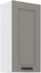 Horní skříňka LUNA bílá/claygrey MDF 45 G-90 1F - 1/3