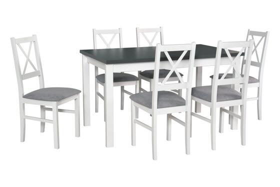 Jídelní set 1+6, stůl  ALBA 1 a židle NILO 10  - 1