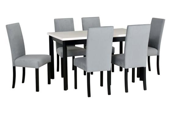 Jídelní set 1+6, stůl MODENA 1 P a bukové židle ROMA 2  - 1