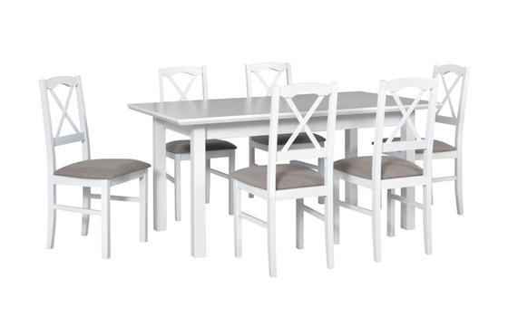 Jídelní set 1+6, stůl Wenus 5 LS a bukové židle NILO 11  - 1