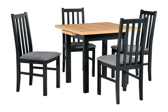 Jídelní set 1+4, stůl Max 7 a bukové židle Bos 10  - 1