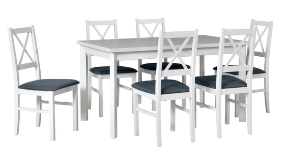 Jídelní set 1+6, stůl MODENA 1 P a bukové židle NILO 10  - 1