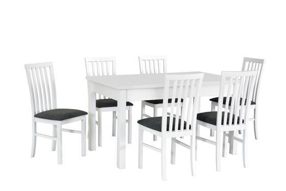 Jídelní set 1+6, stůl MODENA 1 a bukové židle MILANO 1  - 1
