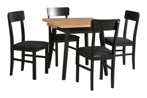 Jídelní set 1+4, stůl Oslo 1 L a bukové židle Leo 1  - 1