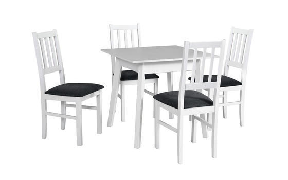 Jídelní set 1+4, stůl OSLO 1 a bukové židle BOS 4  - 1