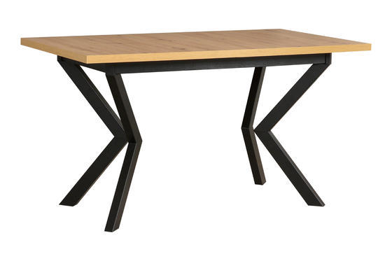 Stůl rozkládací jídelní IKON 4, 80 x 140/180 cm, kovové nohy  - 1
