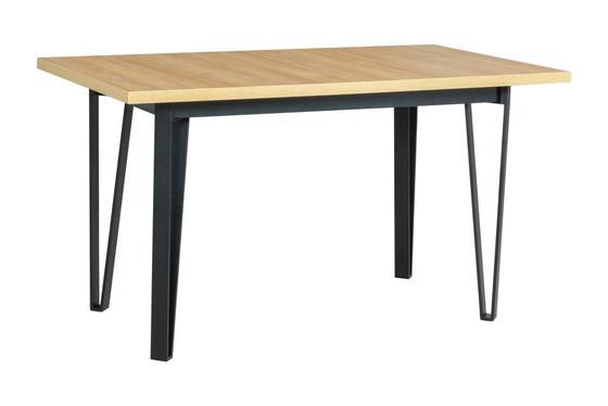 Stůl rozkládací jídelní IKON 5, 80 x 140/180 cm, kovové nohy  - 1
