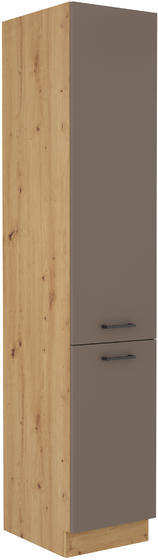 Vysoká potravinová skříň BOLONIA artisan/truffle grey 40 DK-210 2F  - 1