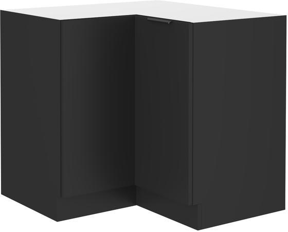 Spodní skříňka rohová 90 x 90 DN 2F BB Siena černá matná  - 1