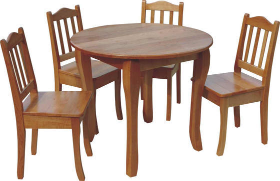 Kulatý jídelní stůl S15 90 cm dřevo 