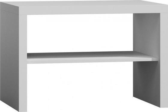 Konferenční stolek Paris  P15, v bílé matné skladem, 90 x 61 x 60 cm  - 1