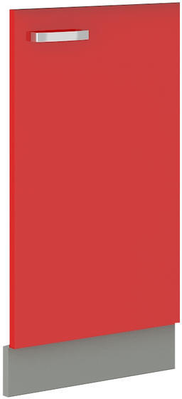 Dvířka na myčku ROSE červený lesk / šedá, ZM 713x446  - 1