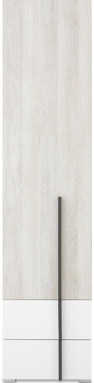 Šatní skříň REMO RM4  bílý mat / dub wilton / antracit, 45 cm  - 1