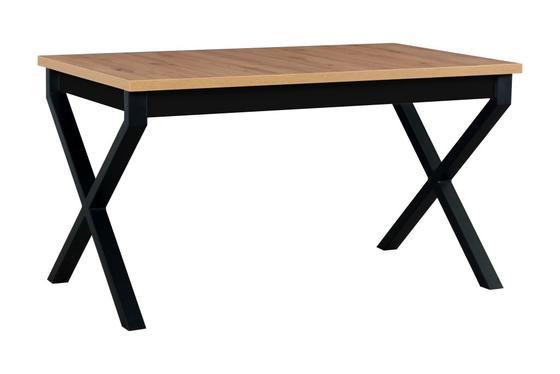 Stůl rozkládací jídelní IKON 1, 80 x 140/180 cm, kovové nohy  - 1
